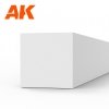 AK Interactive AK6534 STRIPS 4.00 X 4.00 X 350MM – STYRENE STRIP – (4 UNITS)